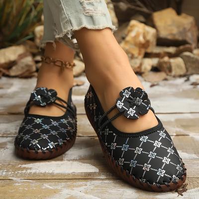 Праздничные клетчатые балетки с бантом: Легкий, Удобный И Стильный для Всех Сезонов