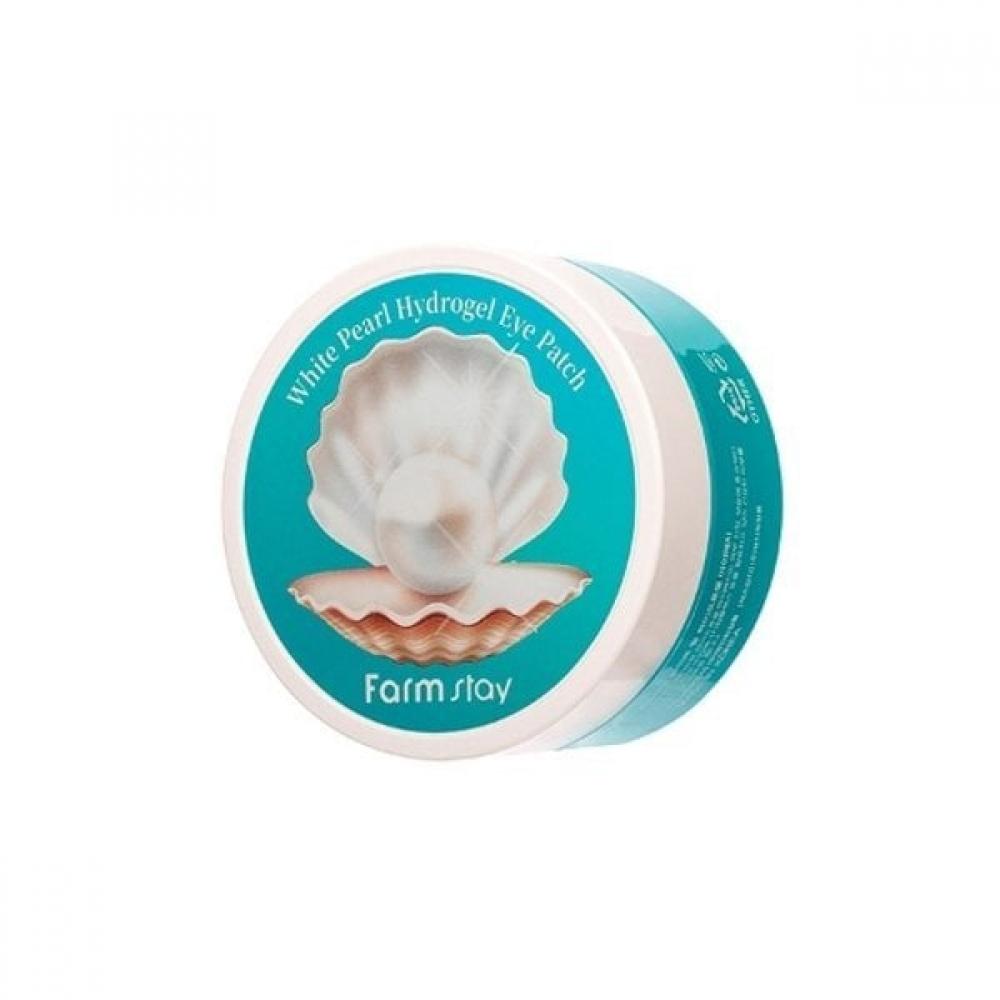  1+1 Гидрогелевые патчи для глаз Farmstay White Pearl 90 г 60 шт. 