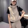 Женский безрукавный ветрозащитный жилет с капюшоном - Весна/Лето 2025 Солнцезащитный повседневный кардиган