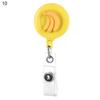 Practical Flower Fruit Doctor Nurse Clip Retractable Keychain ID Card Badge Holder Badge Reel Clip