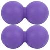 2 шт. Силиконовый массажный мяч в форме арахиса для йоги, тренировки мышц, расслабления, массажер, фиолетовый, в форме арахиса