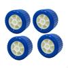 4Pcs PU Ribbed Wobble Roller Caravans Components Sturdy Practical Easy To Install Yacht Guides