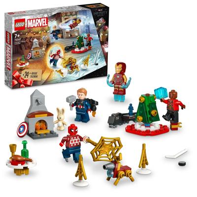 LEGO Super Heroes Мстители Адвент-календарь 76267, Конструктор, Рождественский подарок, Супергерой из американского комикса, Для мальчиков от 7 лет