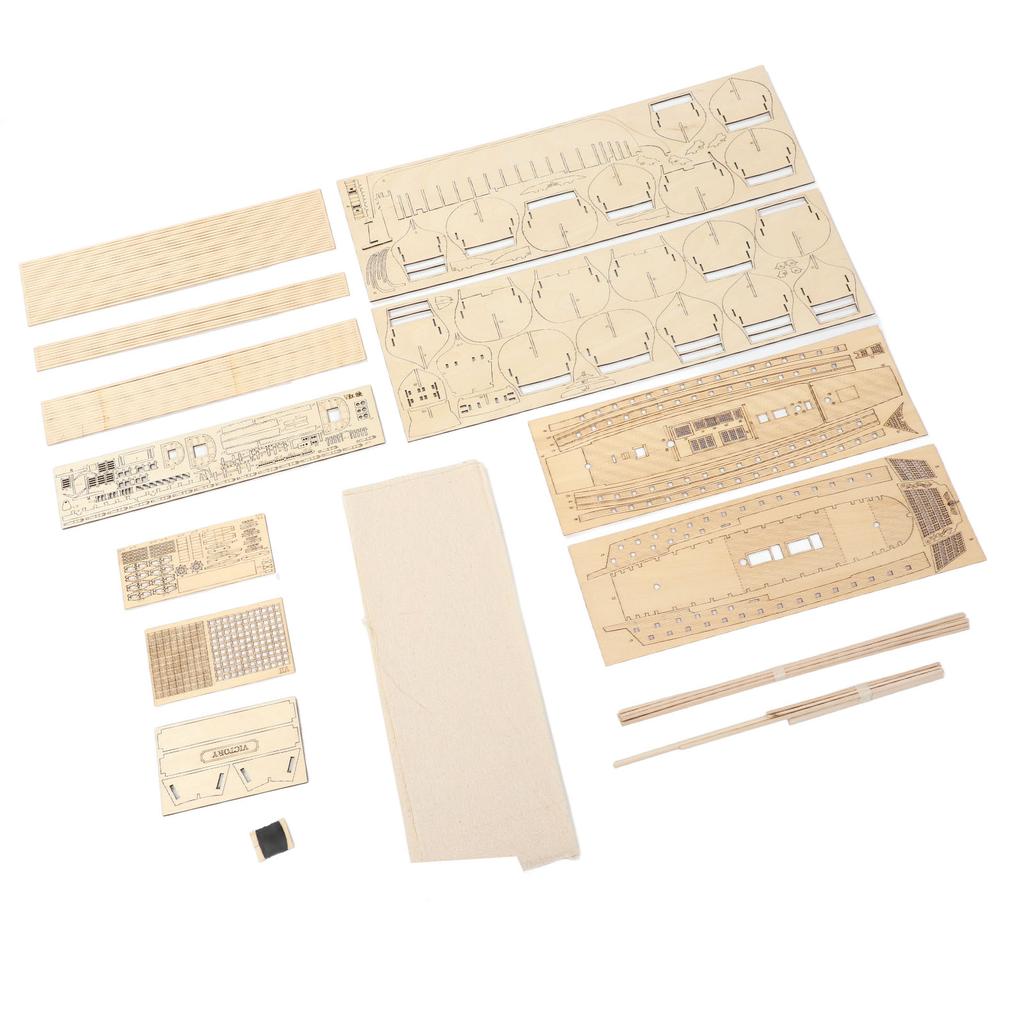 Wooden Model Ships DIY Assembly Classic Ancient Boat Sailing Boat Decor Model DIY Ship Craft for 14