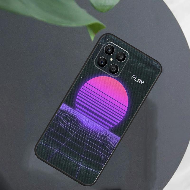 Синтвейв Ретро 80-е Неон Для Honor Magic 7 Lite 6 5 8 Pro Чехол Для Honor 200 400 70 90 X8c X8b X9a X9b X9c X9d Win RT