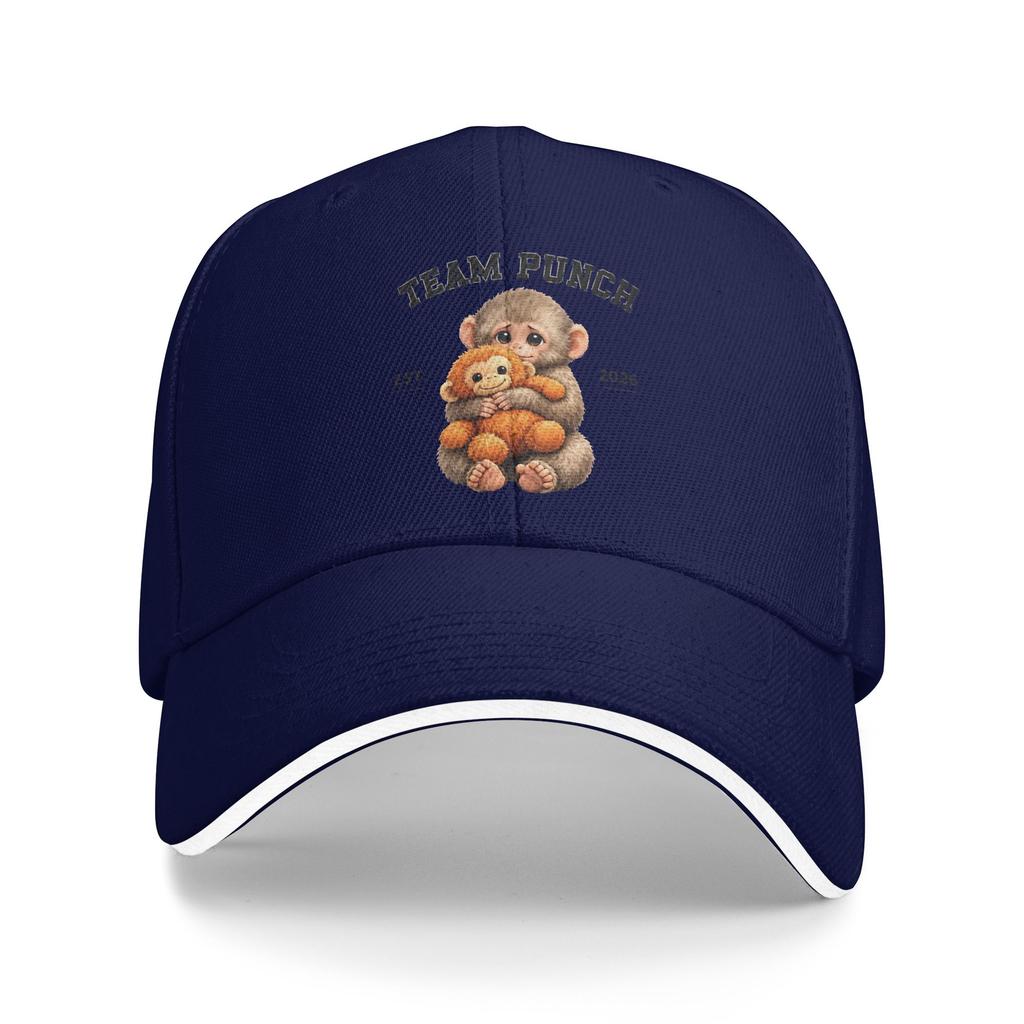 Summer Team Punch Baby Monkey Punch Baseball Cap Tennis Skate Casual Design Sun Trucker Hat Female Male Breathable Baseball Caps