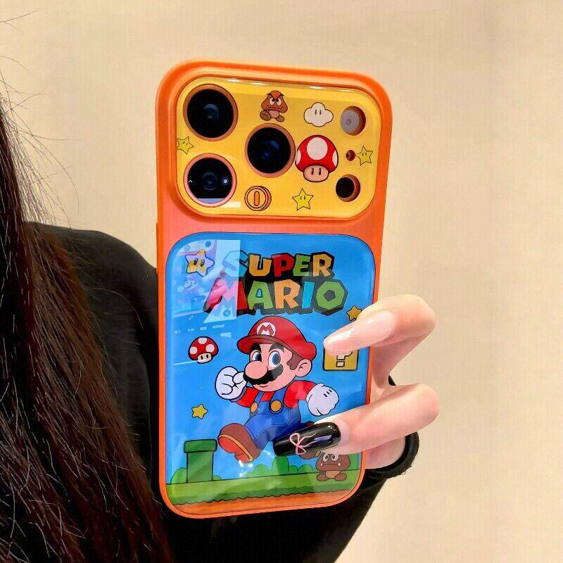 Электрический чехол для телефона Mario для iPhone 15/16 Pro/Max - Новый дизайн для девочек
