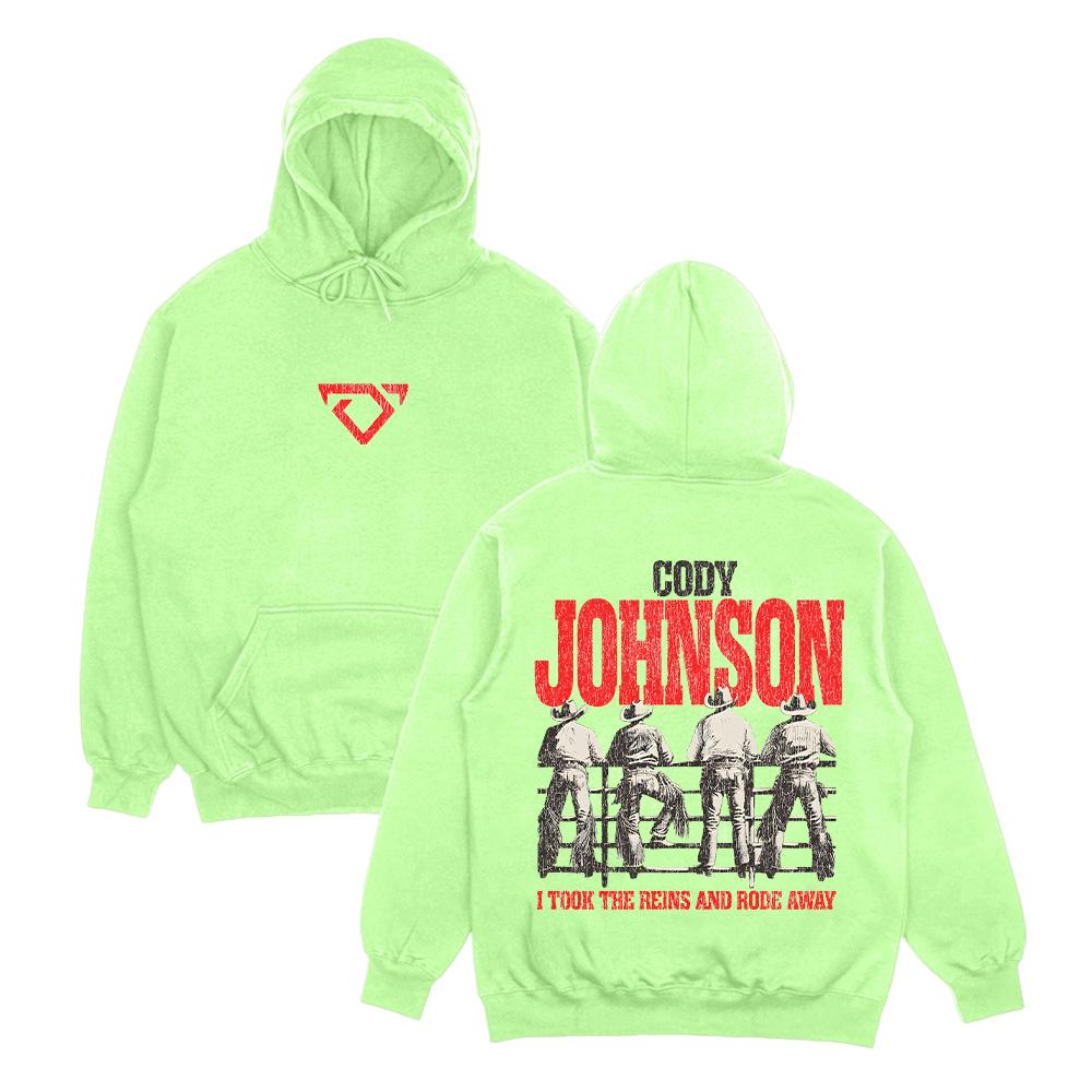 Худи ковбойское Cody Johnson Ретро Графическая одежда Мужская Женская Осень Зима С длинным рукавом Толстовки Классический Streetwear