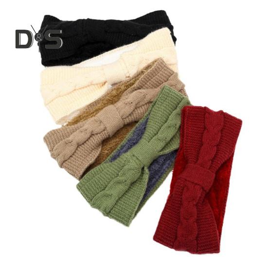 Зимняя флисовая повязка на голову, однотонная, с перекрученной текстурой, утолщенная, теплая, эластичная, удобная, вязаная, утепленная повязка на голову