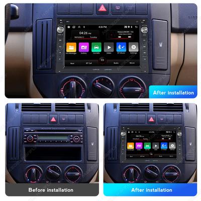 2din Android автомобильный радиоприемник стерео GPS мультимедийный плеер для VW Volkswagen GOLF 4 POLO Transport T5 Passat B5 BORA MK5 SHARAN JETTA
