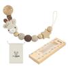Storage Bag Teething Toys Beech Wood Soother Chain Dummy Holder Pacifier Holder Baby Pacifier Clips