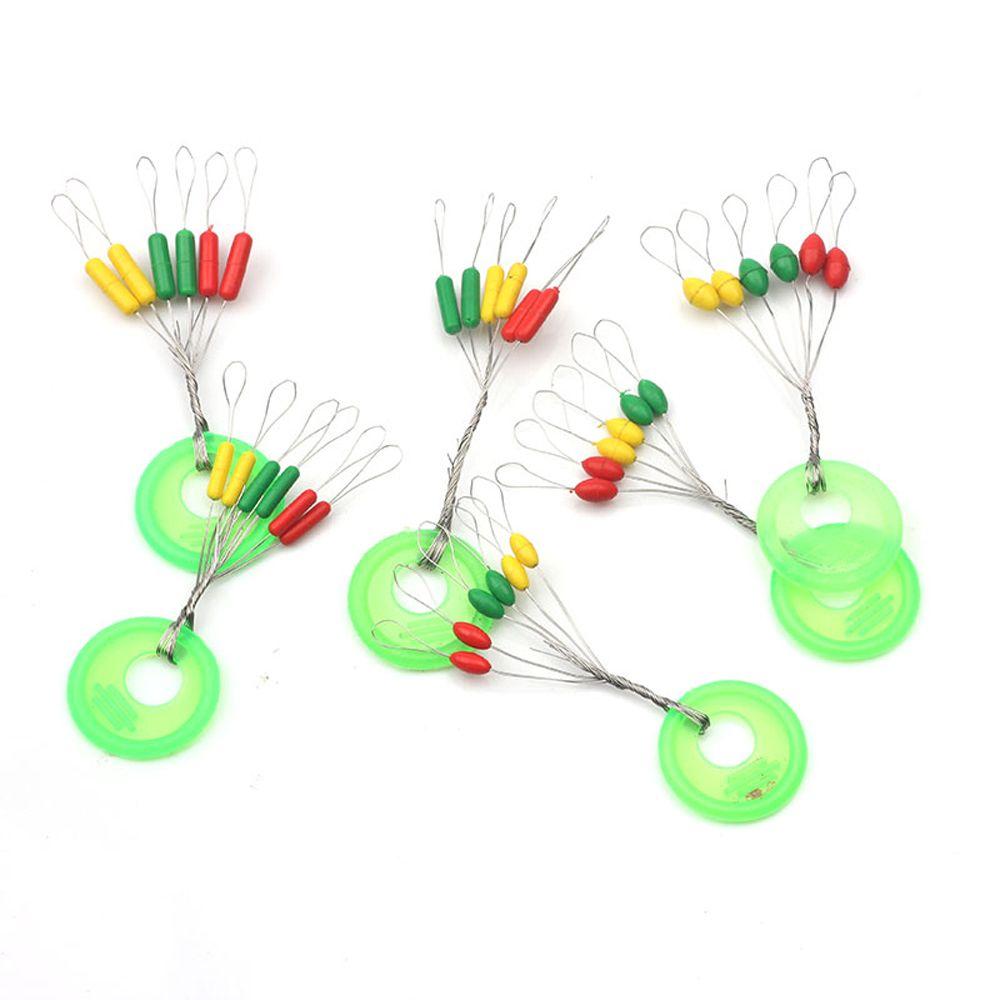 Bait Colorful Rubber Float Fishing Bobber Fishing Float Rubber Space Beans Oval Floating Stopper