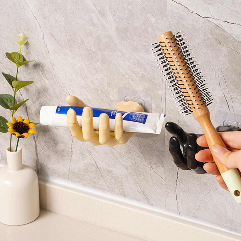 Hand Wall Strong Non-Punching Non-Trace Hook Household Wall Storage Key Hook Bathroom Shelf