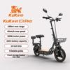 KuKirin C1 Pro Foldabe Electric Scooter With Seat 48V26Ah Lithium Battery 500W Motor 14 Inch  Pneumatic Tire  Adult City EScooter