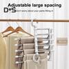 Pants Hanger with Rotatable Hook Strong Load-bearing Telescopic Folding Multifunctional Pants Rack Trousers Hanger