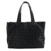 Tote MM Tote Bag A15991 New Travel Line Black Nylon Canvas Women Used