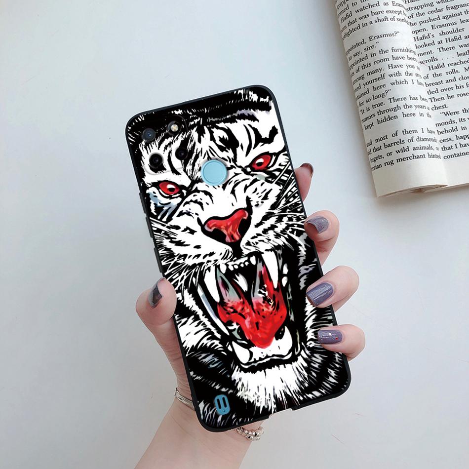 Чехол Для Realme C25Y C21Y Задняя Крышка Милый Цветок Защитный Мягкий Чехол Для Телефона Силиконовый Мультяшный Funda Для Oppo Realme C25Y C 21Y Capa