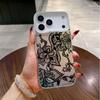 Black Lace Pattern Phone Case For iPhone 17 Pro Max 16 15 14 Plus 13 12 11 Pro Max 16E 17Air X XR XS Max Shockproof Soft Cover