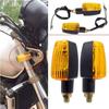 2 Pcs Universal Motorcycle Turn Signal Lamp Flasher Blub DC 12V Turning Indicators Light Blinkers Signal Amber Motorcycle Light