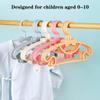Children's Clothes Hanger Plastic Household Baby Clothes Hanger Thickened Drying Clothes Hanger Baby Bow Tie Clothes Hanger 10pcs