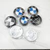 2Pcs 74mm 82mm Vehicle Front Rear Logo Decorative Housing Kit For BMW E61 F90 F07 F11 F18 Series