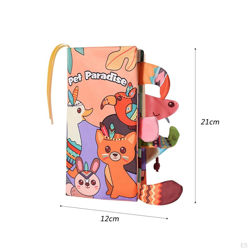 Baby Cloth Book Toy Sensory Toys Montessori Crinkle for