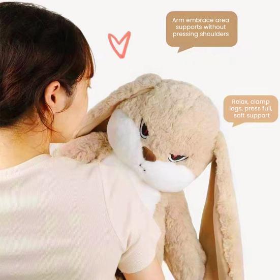 Large Angry Rabbit Plush Toy Soft Stuffed Animal Kawaii Fluff Bunny Dolls Room Decor Birthday Gifts