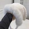 Warm Plush Ear Protection Hat Cute Bucket Hat New Big Rabbit Ears Hat  Women