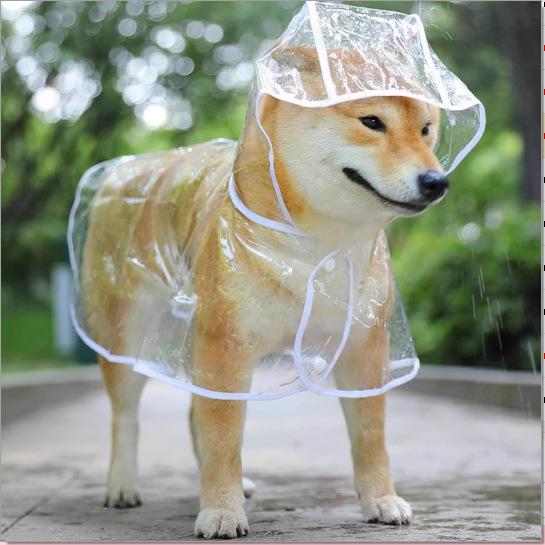 Clearance Promotion Pet Raincoat Spring Summer Scrub Dog Cute Poncho Kitten Transparent Cat Exclusive