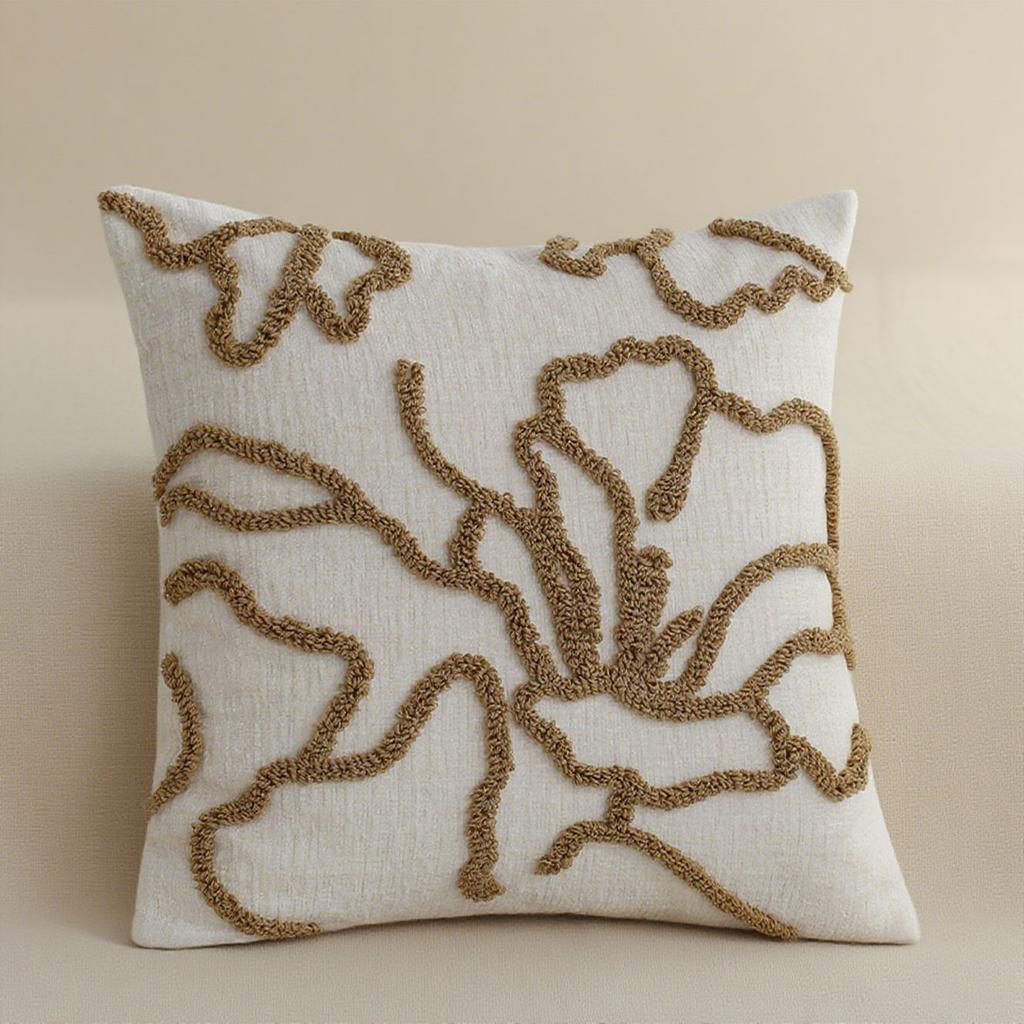 Bohemian Shawl Pillow Cover Set, Embroidered Geometric Pattern Decorative Cushion Covers for Living Room and Bedroom, Sofa Home Décor with Zipper