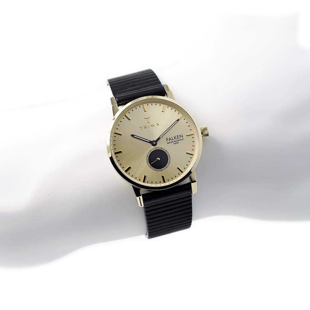 Часы TRIWA унисекс Falken FALKEN [TRIWA] FAST107.WC010117 мужские женские черные/золотые [Товар]
