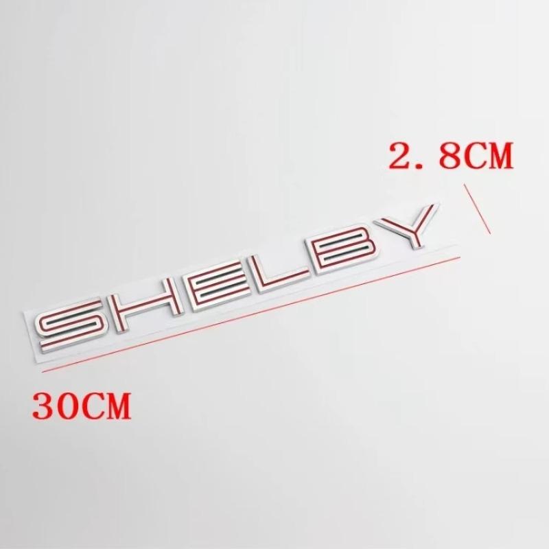 1 шт. Подходит для Mustang Shelby Логотип на капот Cobra GT Модифицированная персонализированная 3D-наклейка Значок Shelby Наклейка