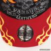 VANSON NVCP-2401 Flare Skull Twill Mesh Cap, Wine