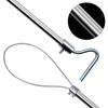 1Pcs Wired Catching Pig Lasso Baoding Pig Head Grab Pig Device Pig Equipment Convenient Safety Copper Handle