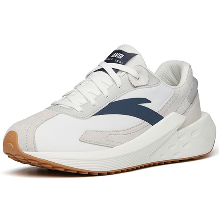 Anta Ткань Ice Sugar Синтетическая кожа TPU Повседневная Удобная Амортизирующая Нескользящая Износостойкая Низкая Обувь для Повседневного Образа Жизни Мужская Обувь 912358856-3