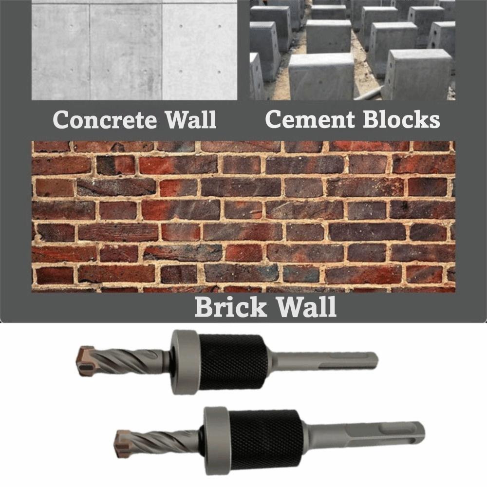 Fast Detachable Depth Stop Sharp Masonry Drill Bit Split-Design Drill Bit Concrete Drilling