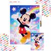 5D DIY Full Circle Diamond Painting Kit Magical Mickey Rainbow Stars Home Decor Gift
