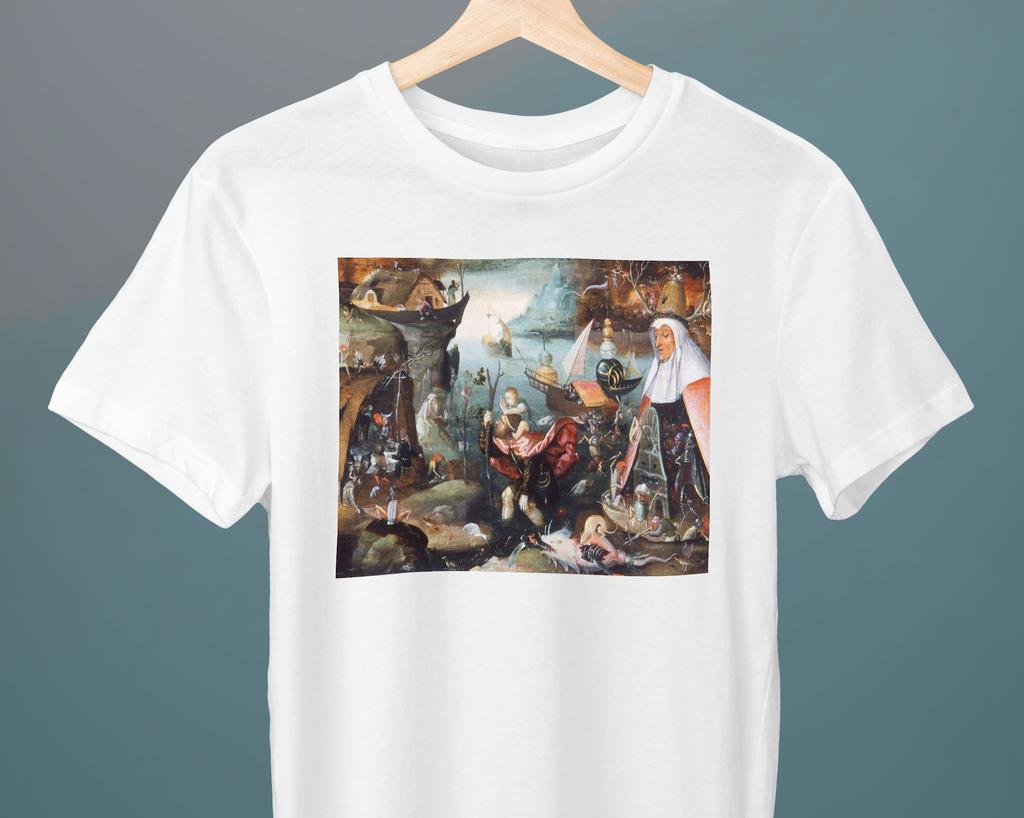 Saint Christopher, Jheronimus Bosch, Unisex T-Shirt, Art T-Shirt, Religious T-Shirt, Gift for Her, Gift for Him, Art Lover Gift