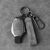 CSB1 New 3 Buttons for Mercedes Benz A B C E S G Class W204 W205 W212 W213 GLC GLA CLA Carbon Fiber Car Key Case Cover Shell Keychain