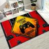New Gamer Zone Game Controller Cartoon Playroom Rug for Bedroom Living Room Sofa Home Doormat Decor, Kid Non-slip Floor Mat