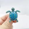 Классическая Брошь-значок Животное со Стразами Ювелирное изделие Черепаха Значок Бизнес Черепаха Броши Свитер
