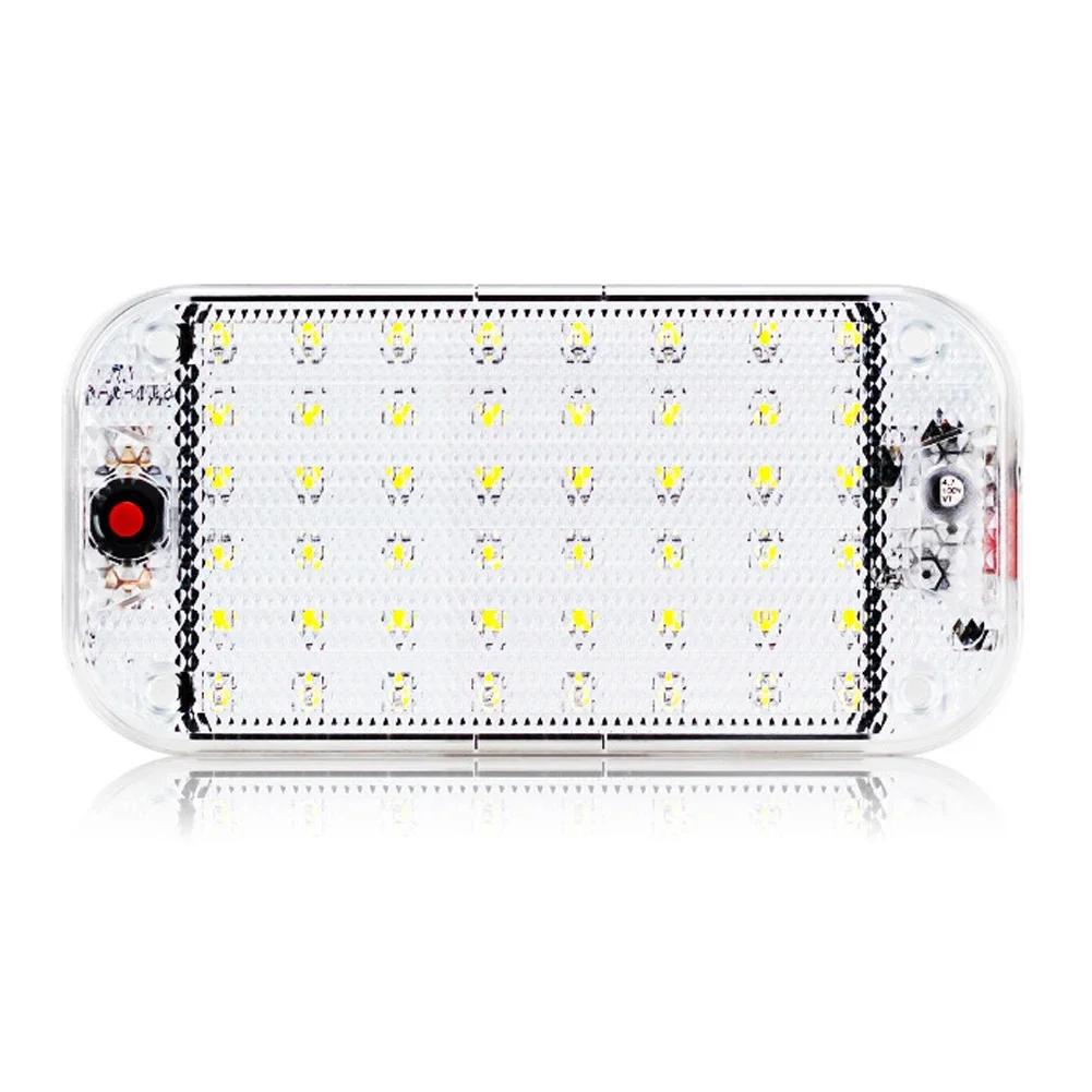 НОВЫЙ 72LED 12V-80V светодиодный автомобильный купольный светильник для чтения на крышу автомобиля, внутреннее освещение автомобиля