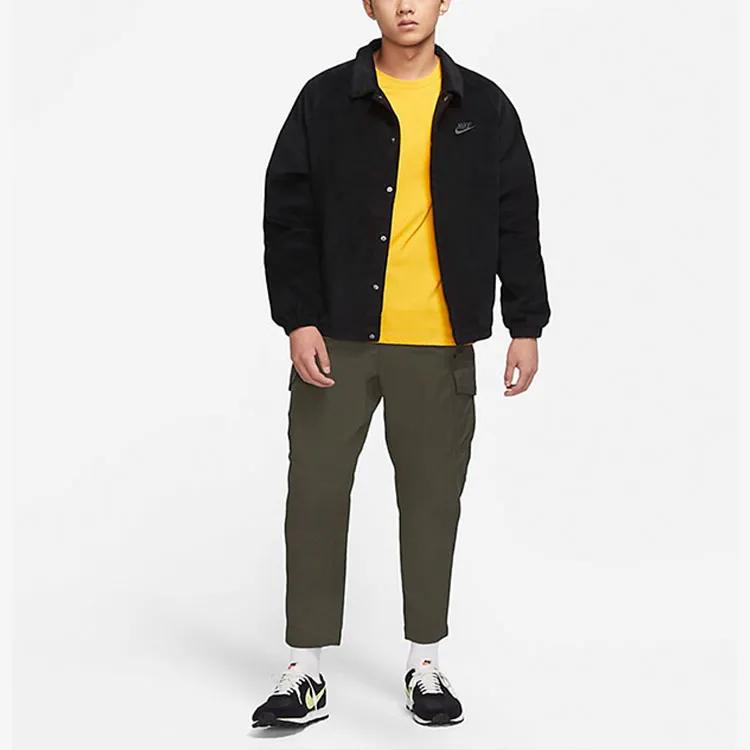 Nike Куртки Мужские Черные Лацканы Умеренные Другие (унисекс) Куртки DO2323 010