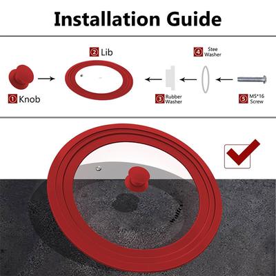 Универсальные крышки для кастрюль Большие силиконовые крышки для кастрюль, сковородок и сковородок Подходит для посуды диаметром от 16 см до 32 см Крышка для сковороды