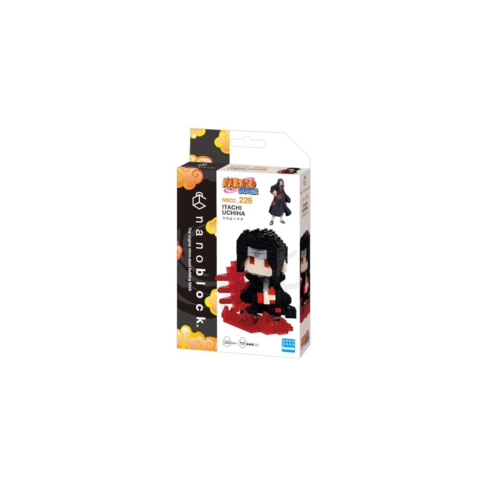 Набор для сборки Kawada Nano Block Naruto Shippuden Итачи Учиха 3x10,5x18 см для возраста 12+