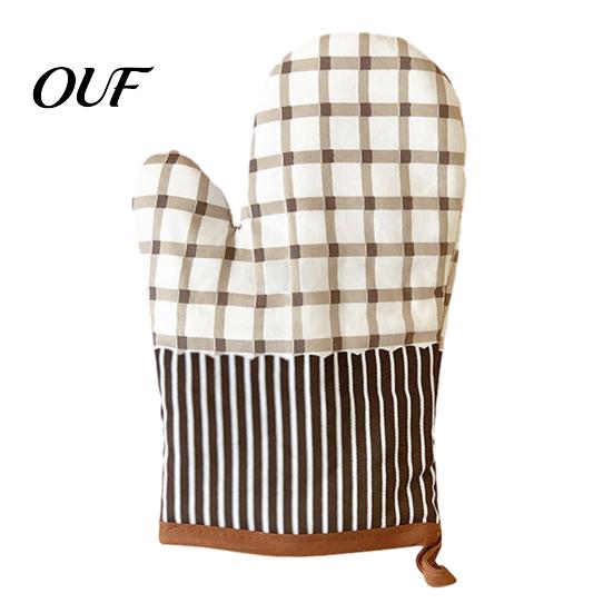 Quilted Cotton Cooking Gloves for Baking Oven Mitts, Heat Resistant Kitchen Women, 100% Anti Scald Pot Holders Microwave Non-Slip Padded & Thermal