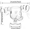 240ml 8oz Christmas Mug Christmas Reindeer Head Creative Elk Glass Milk Glass Wine Beer Water Juice Milk Glass