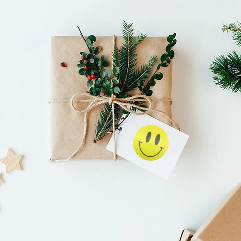 Smiley Face Sticker Kids Reward Sticker Yellow Dots Labels Happy Smile Face Sticker Kids Toys School Teacher Student