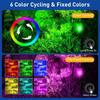 Новейший светодиодный светильник на солнечных батареях 3000K/6000K/RGB, уличный прожектор на солнечных батареях, уличный водонепроницаемый светильник для газона IP65, настенный светильник