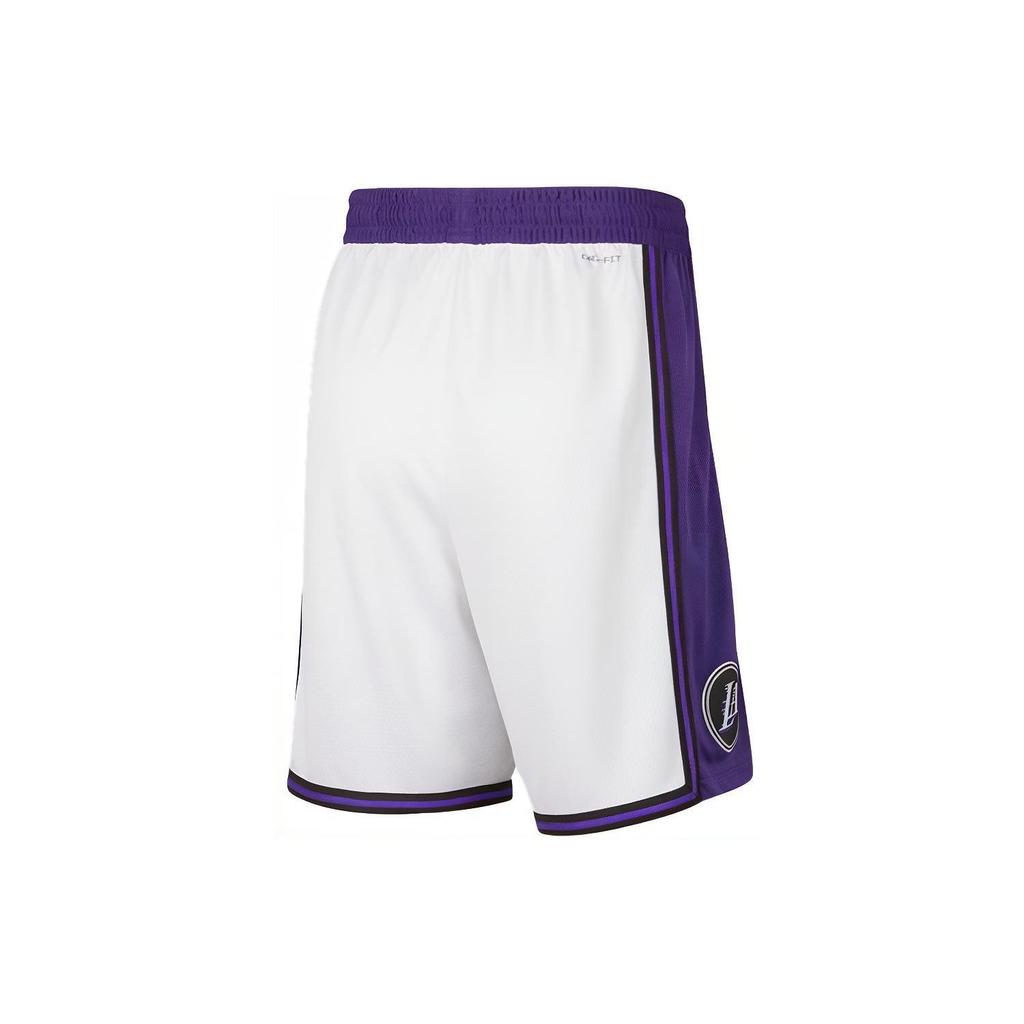 Nike Спортивные шорты Dry-Fit Dri-Fit Los Angeles Lakers с логотипом и цветными блоками, мужские брюки белого цвета DO9661-100